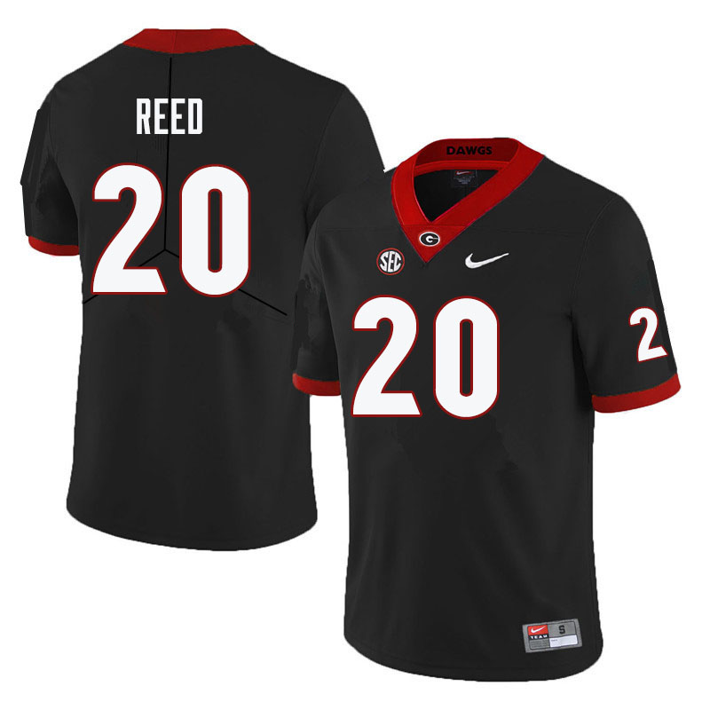 Men #20 J.R. Reed Georgia Bulldogs College Football Jerseys-Black